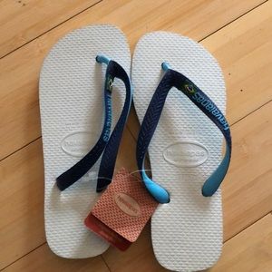 Havaianas Brasil mix - white and blue